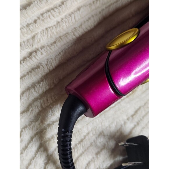 Original Bed Head TIGI Mini Hair Crimper Iron Pink/Yellow BH344 - Tested & Hot! - Picture 5 of 11